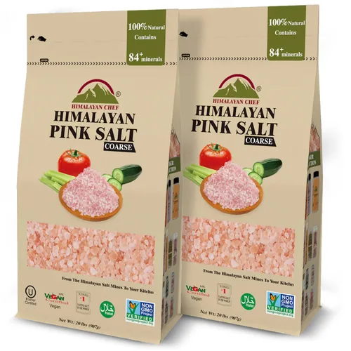 Miniatura 12 de Himalayan Chef - Sal rosa del Himalaya, grano fino, bolsa a granel de 5 libras - Kosher y vegana, 100% natural y pura de cristal gourmet - Contiene
