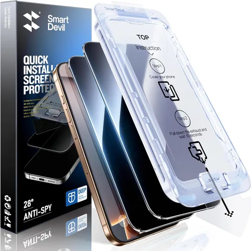Miniatura 8 de SMARTDEVIL [Paquete de 3+3] Protector de pantalla para Google Pixel 7A con protector de lente de cámara, compatible con lector de huellas