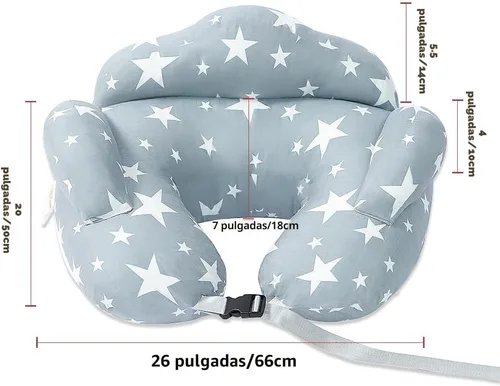 Miniatura 7 de Chilling Home Almohada de lactancia para lactancia, almohada de lactancia ajustable, almohada de lactancia materna, alimentación con biberón