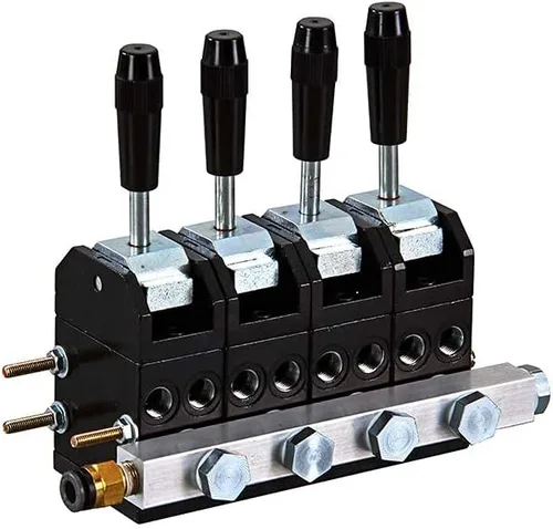 Miniatura 4 de Fulgem Productos Neumática mecánica Toggle Style Válvulas de aire para válvulas accionadas, sin retención, interruptor manual, 1/8" (F) Puerto NPT