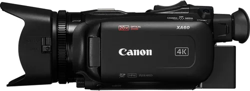 Miniatura 5 de Canon Videocámara profesional XA60 4K UHD con zoom óptico de 20x, transmisión en vivo UVC, ranuras SD duales, estabilización óptica, LCD de 3.5