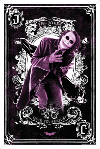 Miniatura 14 de Trends International Póster de pared de DC Comics Movie - The Dark Knight - The Joker Playing Card - Póster de pared, 14.725 x 22.375 pulgadas