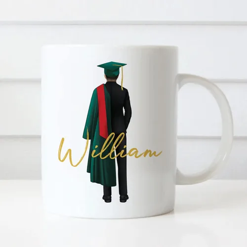 Miniatura 4 de Taza de graduación personalizada, información nutricional para graduados, clase de 2024, regalo de graduación para hombres y hombres, escuela