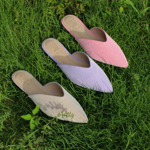 Miniatura 5 de Hawkwell Mocasines sin espalda para mujer, planos, cómodos, puntiagudos