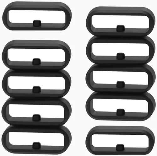 FitTurn Banda Keeper compatible con Garmin Venu Sq/Vivoactive 3 Music/Vivomove/Vivomove HR Bandas de sujeción de repuesto anillo de silicona para