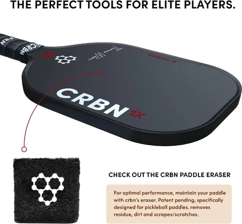 Miniatura 5 de CRBN Pickleball - X Series Power Paddle - Carbon Fiber Pickleball Paddle with Foam Injected Edges for Expanded Sweet Spot