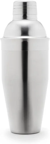 Miniatura 5 de Cuisinox Coctelera de acero inoxidable con tapa y colador, acabado martillado, 9.4"- 24 oz