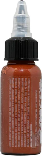 Miniatura 4 de Radiant Colors Botella de tinta de tatuaje, 1 onza, marrón cálido de tono medio, alta carga de pigmento, vegano, fabricado en Estados Unidos