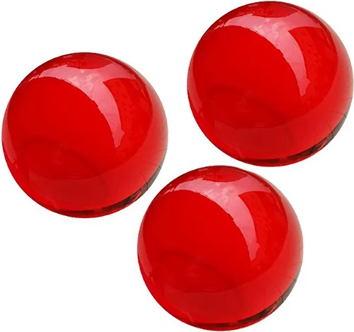Miniatura 2 de CHENGXINWENHUA Juego de 3 orbes para cuencos y jarrones, bola de esfera de cristal de 3 pulgadas de diámetro, esfera de cámara y orbe de fotografía