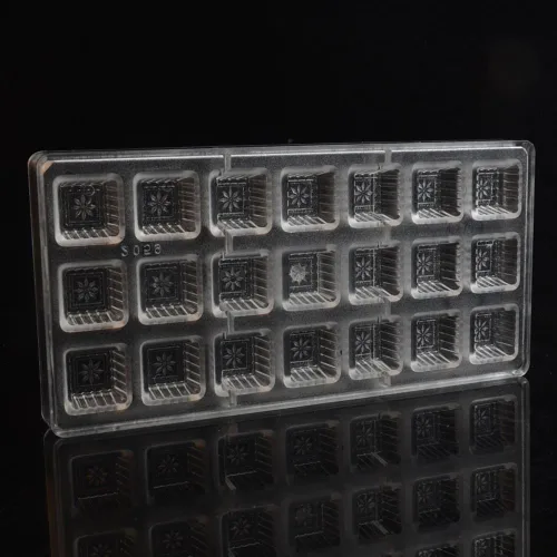 Miniatura 5 de Molde de policarbonato para chocolate, molde de caramelo de bricolaje, utensilios para hornear de plástico duro transparente, herramientas de 1