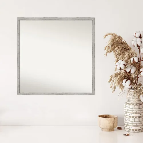 Miniatura 319 de Amanti Art Espejo de baño blanco para sobre el fregadero, 32 x 45 pulgadas, espejo de tocador rectangular blanco esbelto, marco de madera moderno