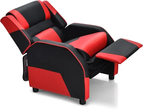 Miniatura 10 de ARLIME Silla reclinable para niños, de piel sintética, con reposapiés, reposabrazos, reposacabezas y soporte lumbar, sofá ajustable