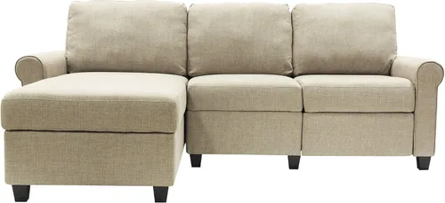 Miniatura 7 de Serta Copenhagen - Sofá reclinable pequeño con almacenamiento integrado, tela de bajo mantenimiento y apta para la familia, sección izquierda