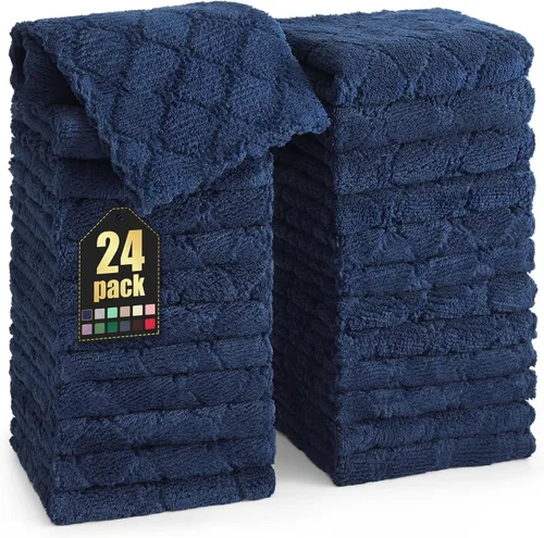 Miniatura 78 de Homaxy - Paquete de 12 trapos de cocina (10 x 10 pulgadas, morado), de terciopelo coral, supersuaves y absorbentes, de secado rápido, paño