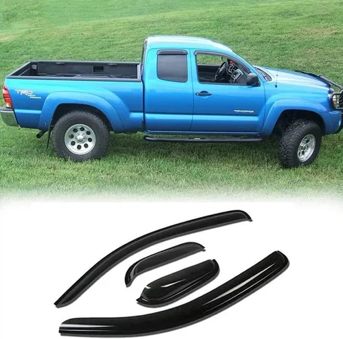 Miniatura 12 de 94044 Deflector de ventilación de viento para ventana lateral, 4 protectores de lluvia exterior para Chevy Silverado/GMC Sierra 1500,01-06