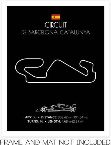 Miniatura 94 de Custom Car Posters Póster hecho a mano compatible con Autodromo Enzo e Dino Ferrari (Imola, Italia), póster de pista de carreras diseñado