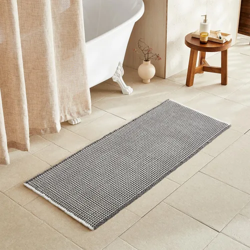 Miniatura 50 de TYUU Tapete de baño estilo gofre, tapete de baño bohemio, antideslizante, lavable, súper absorbente, de secado rápido, bonito tapete de baño
