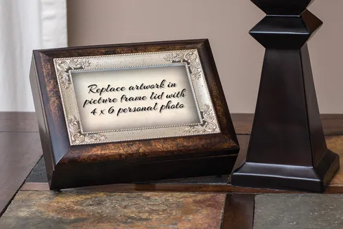 Miniatura 7 de Cottage Garden Good Friends are Like Stars Burlwood Jewelry Music Box reproduce para qué sirven los amigos