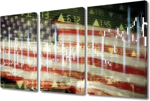 Miniatura 38 de Arte de pared de Crisis in USA para sala de estar, bandera de Estados Unidos, decoración del hogar, gráficos de otoño en Estados Unidos de América