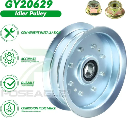 Miniatura 9 de La polea tensora GY20629 reemplaza a GY20110 AUC17621 GY22082 756-05034A 756-05034 para D110 D130 D140 D150 D155 D170 E140 E180 L100 Tractores L110
