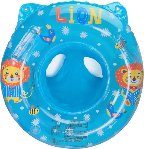 Miniatura 10 de Sealive Flotador de piscina infantil, anillo de natación para bebé con asiento para niños pequeños barco y doble asa, primeros flotadores de piscina