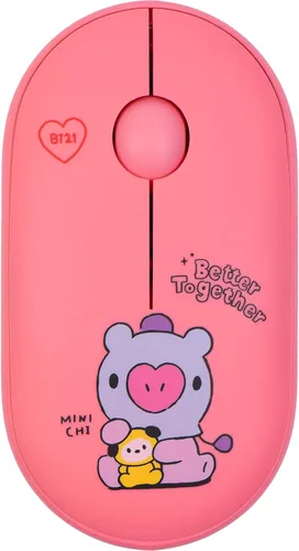 Miniatura 8 de Hamee BT21 My Little Buddy Series Mouse [Ratón de computadora inalámbrico lindo] [Ratón nano silencioso para oficina de cumpleaños] [BT21 Mouse] Koya