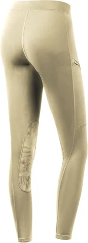 Miniatura 2 de Willit Pantalones de equitación para niñas, pantalones ecuestres para niños, parches de rodilla, mallas escolares con bolsillos con cremallera