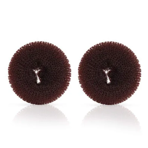 Miniatura 9 de NICEMOVIC Moldeador de donas para el cabello, tamaño grande, 2 piezas de pelo de moño grande para cabello grueso y largo (beige, 3.5 pulgadas)