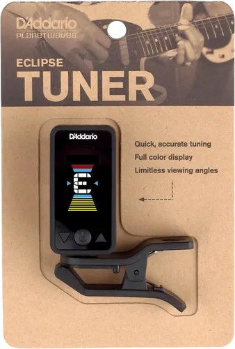 Miniatura 5 de D'Addario Eclipse Afinador de Guitarra con Clip para Clavijero, PW-CT-17BK, Negro