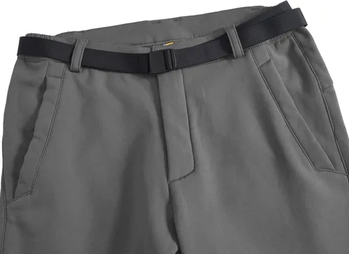 Miniatura 3 de TBMPOY - Pantalones de esquí de nieve impermeables con forro polar para hombre, para senderismo, montaña, revestimiento suave con cinturón