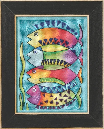 Miniatura 2 de PECES de punto de cruz contado