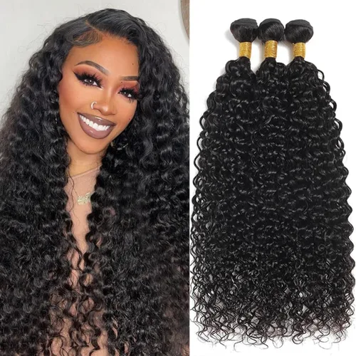 Miniatura 49 de Extensiones de pelo rizado brasileño de Selina, pelo virgen brasileño, 100 gramos/paquete, color natural (16 pulgadas, rizado)