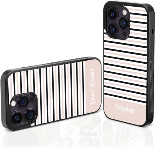 Miniatura 8 de Fundas de teléfono con nombre personalizado compatibles con iPhone 5/6/7/8/Plus/X/Xs/Xr/11/12/13/14/mini/Pro/Max, Samsung Galaxy S20/S21/S22 Nombre
