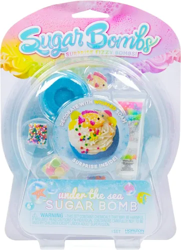 Miniatura 8 de Sugar Bombs by Horizon Group USA, diseña y decora tu propia bomba efervescente temática Kawaii. Fizz en cuenco para revelar un regalo sorpresa