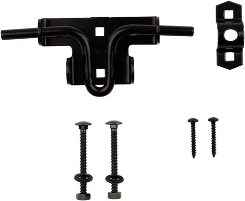 Miniatura 4 de National Hardware N165-506 Pestillo deslizante/corredera para puerta/puerta, negro satinado