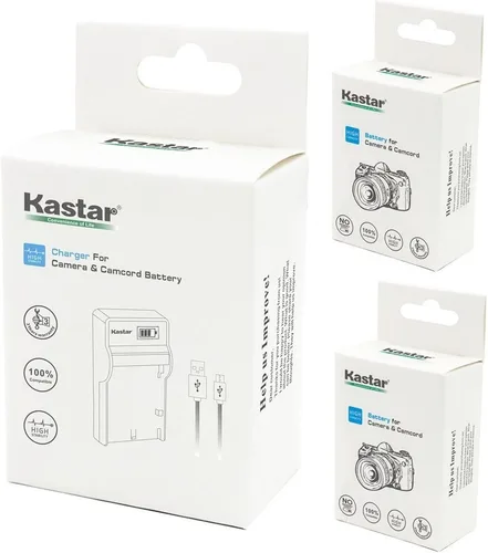 Miniatura 4 de Kastar Batería (X2) y cargador LCD delgado para Canon NB-1L NB-1LH CB-2LSE y Canon IXY Digital 200 200a 300 300a 320 400 430 450 500 S200 S230 S330