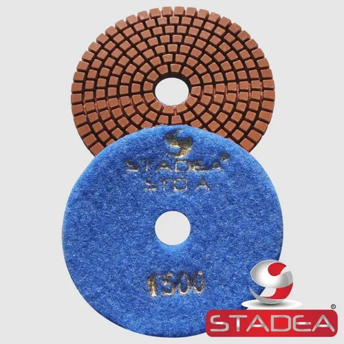 Miniatura 19 de Grit 50 4" Diamond Pulir Pads Premium Grado Mojado Flexible 3 MM Alto