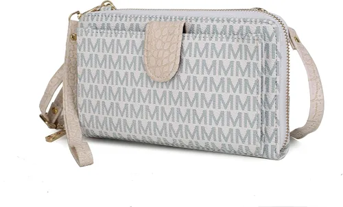 Miniatura 27 de MKF Collection Bolso cruzado para mujer, diseño de mensajero, cartera de mano
