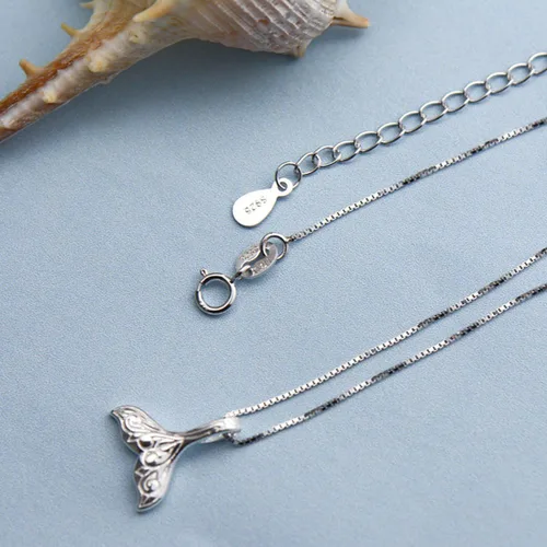 Miniatura 6 de TMCO Girl S925 - Collares de plata de ley con forma de cola de sirena