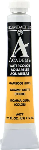 Miniatura 12 de Grumbacher Academy Pintura de acuarela, 0.3 fl oz/0.25 onzas, Siena cruda (A171)