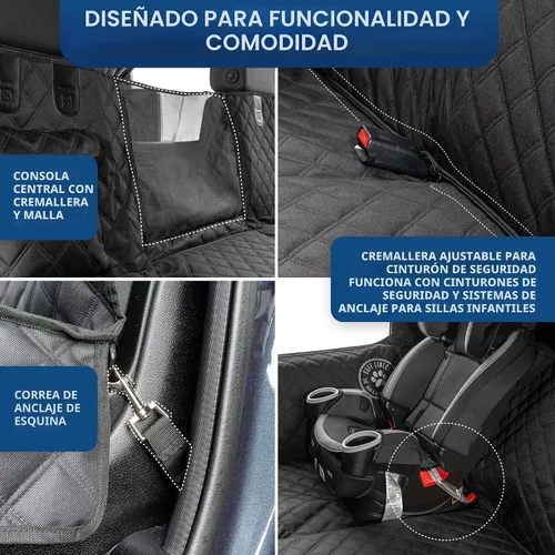 Miniatura 4 de Ruff Liners Funda para Asiento de Perro Mediana, Negro – Como se Vio en Shark Tank – Protector de Asiento Trasero para Autos, SUVs Medianos