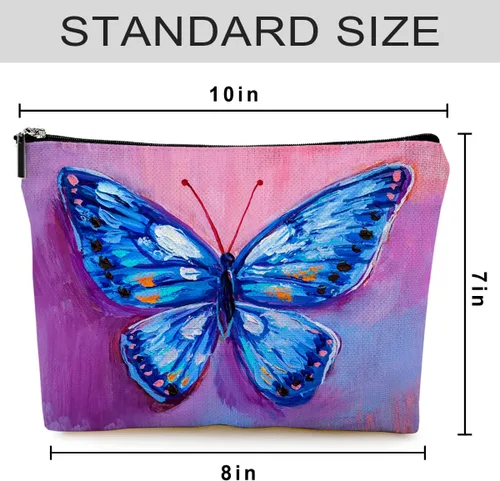 Miniatura 6 de Bolsas de cosméticos para mujer, bonita bolsa de maquillaje para monedero, bolsa de aseo de viaje, bolsa divertida con cremallera, Bolsas de Bolsas