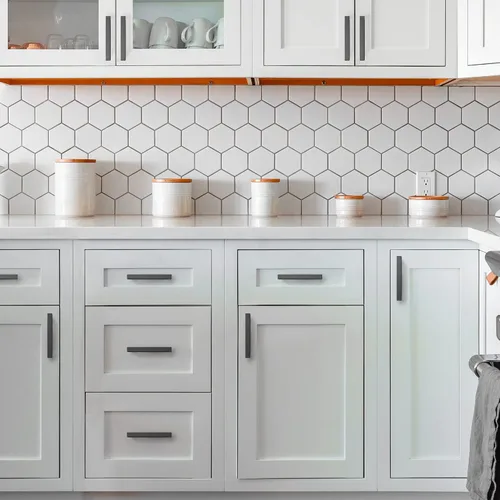 Miniatura 6 de Ravinte Tiradores negros cuadrados de gabinete de cocina de 5 pulgadas, accesorios modernos para armarios de cocina, armario, paquete de 1