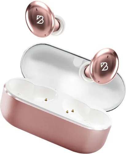 Miniatura 14 de Tempo 30 Auriculares inalámbricos con sonido premium, auriculares Bluetooth para mujeres y hombres, auriculares dorados con micrófono, IPX7 a prueba