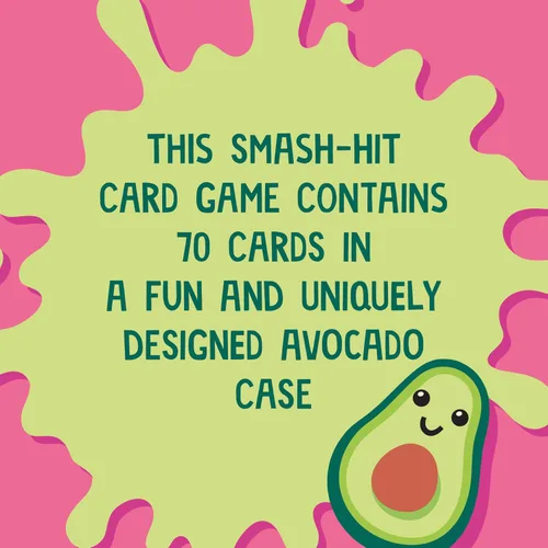 Miniatura 6 de Ridley's Avocado Smash! Juego de cartas de acción familiar de 71 piezas con estuche de almacenamiento, 1 unidad