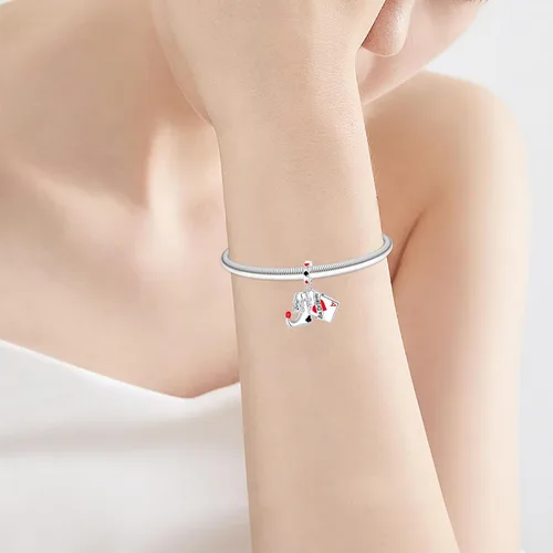 Miniatura 273 de Abalorios de plata de ley 925 con letras de la A ~ Z, para pulseras, collares, Día de San Valentín, Día de la Madre, joyería regalos para mujeres