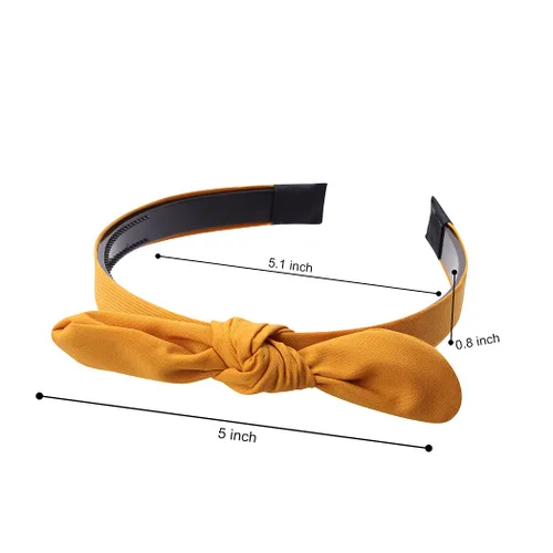 Miniatura 5 de Paquete de 6 diademas con lazo anudado para mujeres y niñas, bonitos accesorios para el cabello con nudos finos, adecuadas para niños de 8 a 12 años