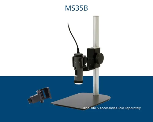 Miniatura 5 de Dunwell Tech, Inc MS35B - Soporte vertical con ajuste de enfoque para Dino-Lite