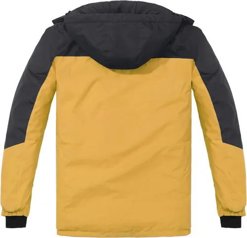 Miniatura 3 de Spmor Chaqueta de esquí impermeable con capucha para hombre, abrigo de snowboard para invierno, resistente al viento, para la nieve