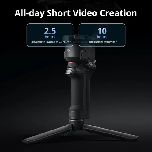 Miniatura 6 de DJI RS 3 Mini, estabilizador de cardán de 3 ejes para cámaras Canon/Sony/Panasonic/Nikon/Fujifilm, carga útil probada de 2 kg (4.4 lbs)